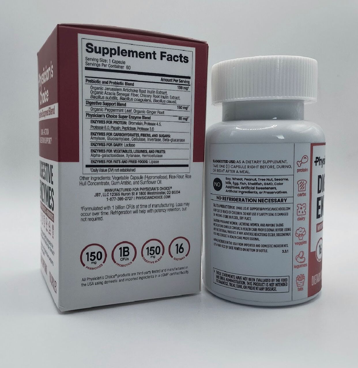 Digestive Enzymes 2 X 1 + 1 PRODUCTO GRATIS